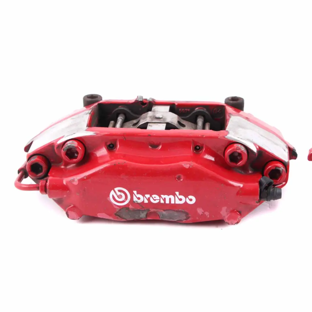 Front Wheel Brembo Brake Brakes Caliper 4-Pot Conversion Adapters Set to Mini R53 with Part number R53 Brembo Set Mini R53 Front Wheel Brembo Brake Brakes Caliper 4-Pot Conversion Adapters Set - SKU R53 Brembo Set - Part number R53 Brembo Set