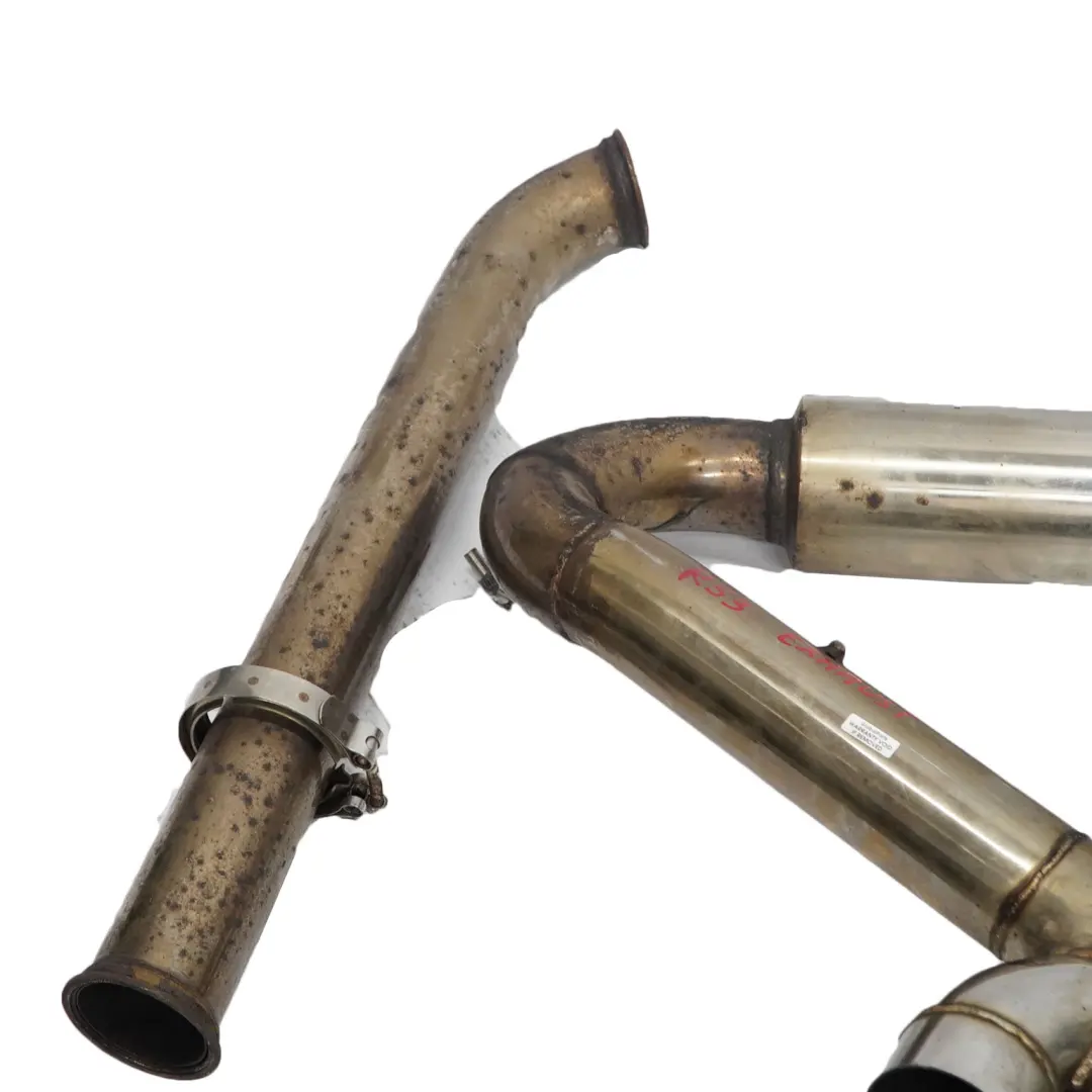 Exhaust System Mini R53 Cooper S Muffler Pipe Chrome Catless to Rear with Part number R53 Cooper S Exhaust Rear Exhaust System Mini R53 Cooper S Muffler Pipe Chrome Catless - SKU R53 Cooper S Exhaust-1 - Part number R53 Cooper S Exhaust