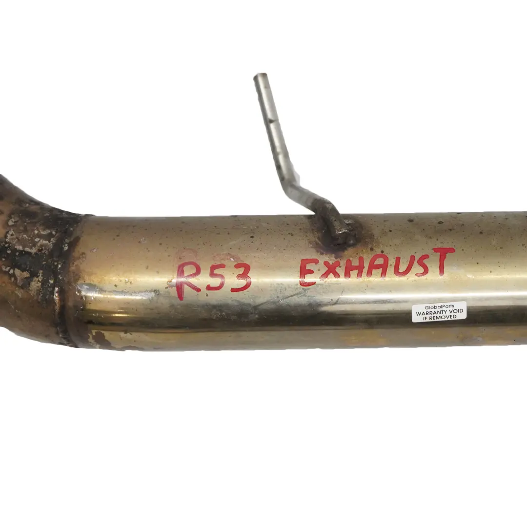 Exhaust System Mini R53 Cooper S Muffler Pipe Chrome Catless to Rear with Part number R53 Cooper S Exhaust Rear Exhaust System Mini R53 Cooper S Muffler Pipe Chrome Catless - SKU R53 Cooper S Exhaust-1 - Part number R53 Cooper S Exhaust