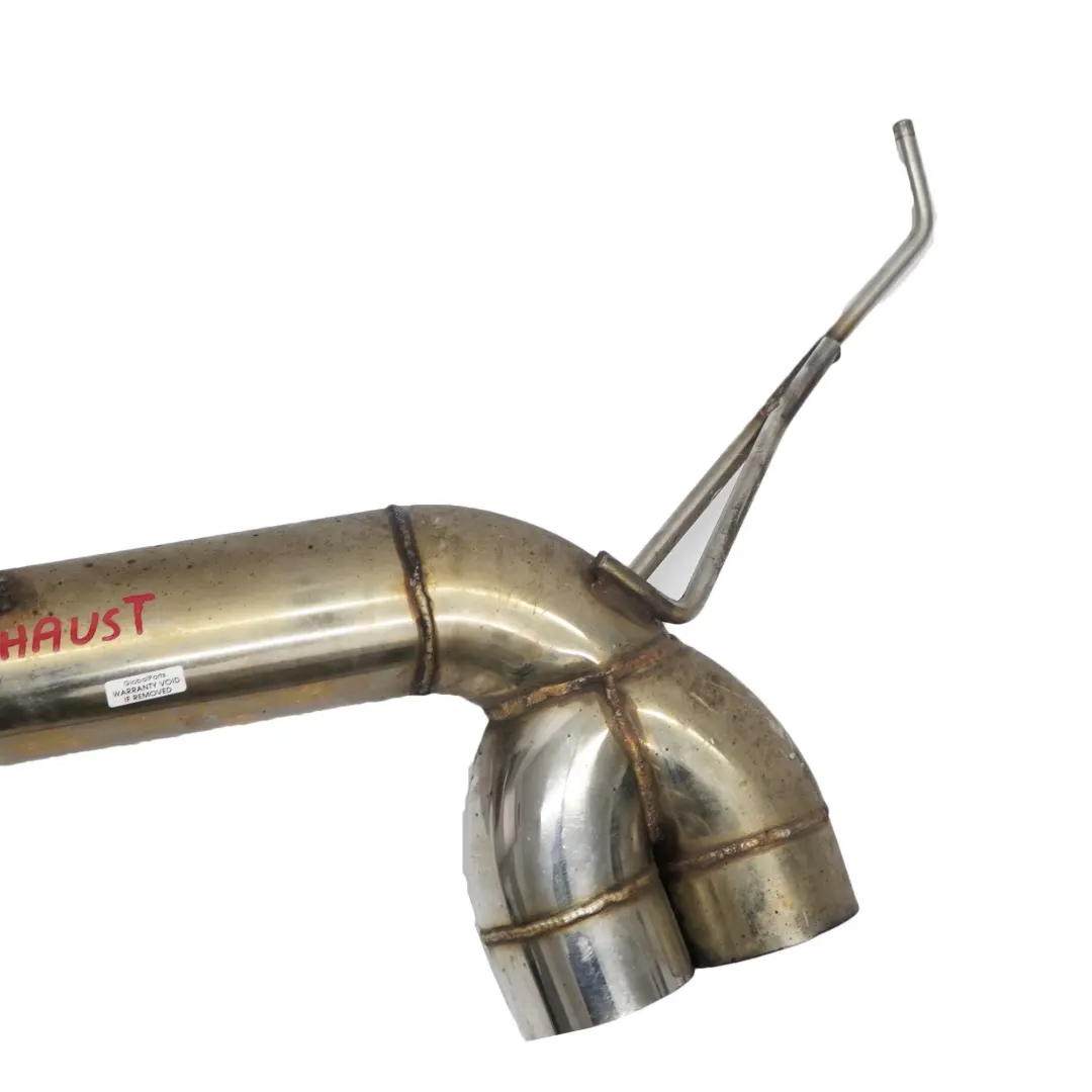 Rear Exhaust System Mini R53 Cooper S Muffler Pipe Chrome Catless - SKU R53 Cooper S Exhaust-1 - Part number R53 Cooper S Exhaust