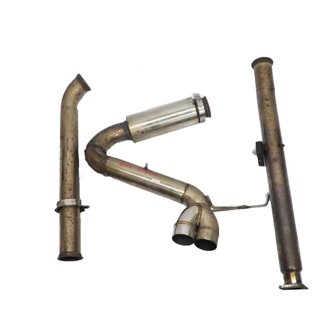 Sistema de Escape Trasero Silenciador Tubo Cromo Mini R53 Cooper S - SKU R53 Cooper S Exhaust-1 - Número de pieza R53 Cooper S Exhaust