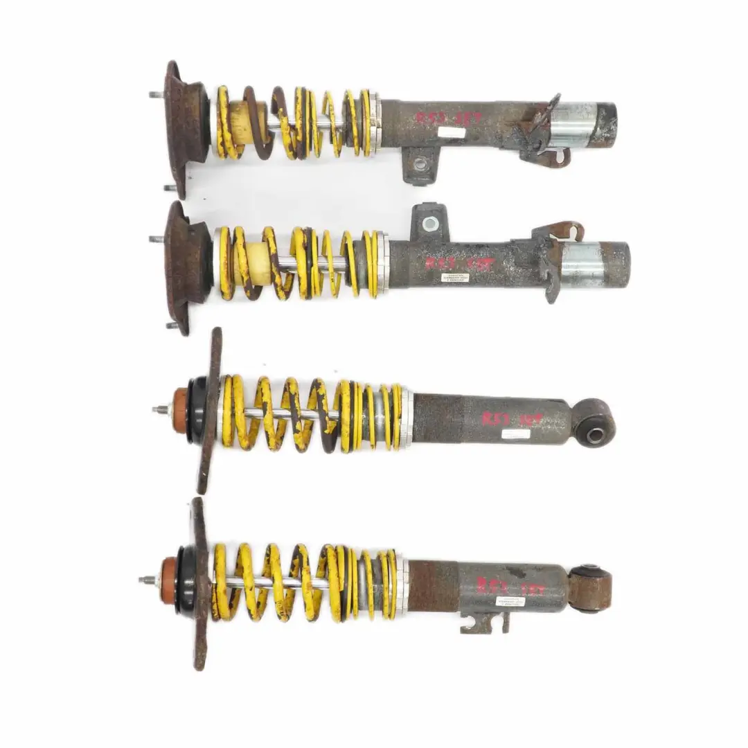 Strut Set Front Left Right Suspension Shock Absorber Cooper S to Mini R53 Spring with Part number R53 Suspension Set Mini R53 Spring Strut Set Front Left Right Suspension Shock Absorber Cooper S - SKU R53 Suspension Set - Part number R53 Suspension Set