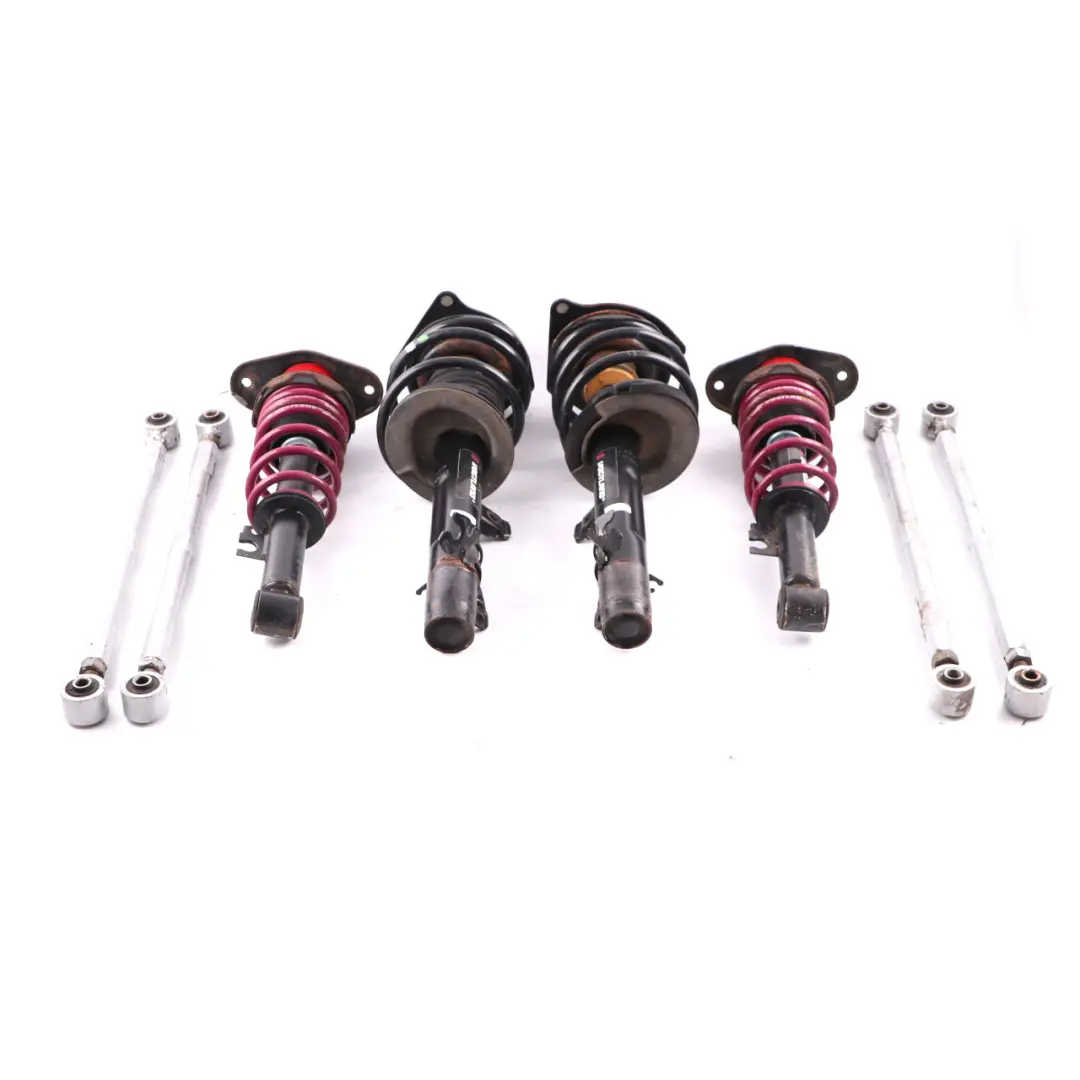 Vogtland Spring Strut Front Rear Suspension Shock Absorber Set Cooper S to Mini R53 with Part number R53 Suspension Set Mini R53 Vogtland Spring Strut Front Rear Suspension Shock Absorber Set Cooper S - SKU R53 Vogtland Set - Part number R53 Suspension Set