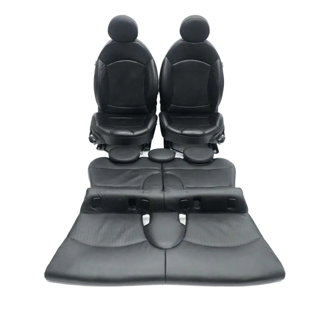  Leather Seats Mini Cooper Clubman Sports Full Black Interior Seat - SKU R55 Clubman Sports Full Leather Black Seats - Part number R55