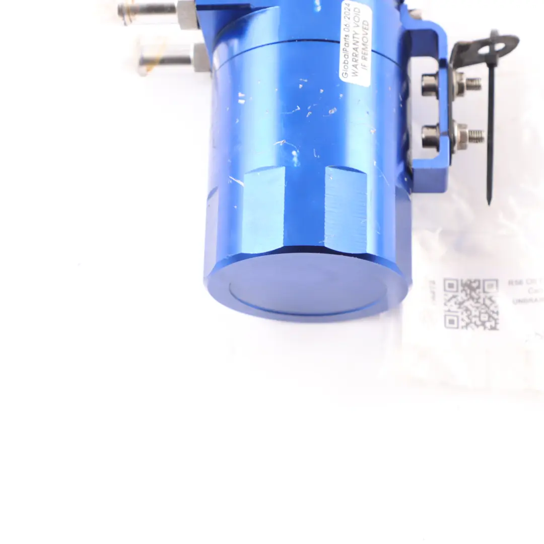 2-Port Oil Catch Can Air Oil Separator Tank to BMW Mini Cooper S R56 N14 with Part number R56 Oil Catch Can BMW Mini Cooper S R56 N14 2-Port Oil Catch Can Air Oil Separator Tank - SKU R56 Oil Catch Can - Part number R56 Oil Catch Can
