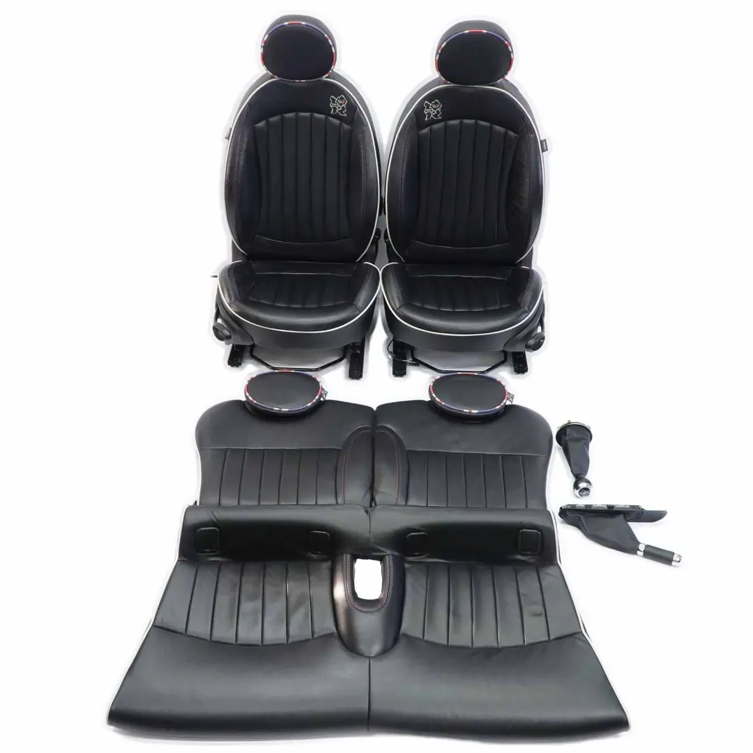 Seats Mini Cooper R56 Heated Sport Leather Seat Limited Edition London Olympic  - SKU R56 Seats Limited Edition Custom Heated - Part number R56 Seats Limited Edition Custom Heated
