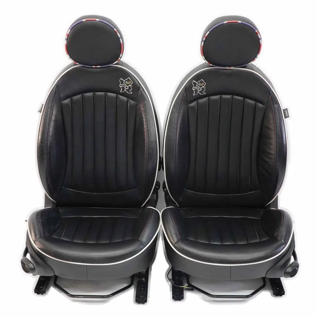 Seats Mini Cooper R56 Heated Sport Leather Seat Limited Edition London Olympic  - SKU R56 Seats Limited Edition Custom Heated - Part number R56 Seats Limited Edition Custom Heated
