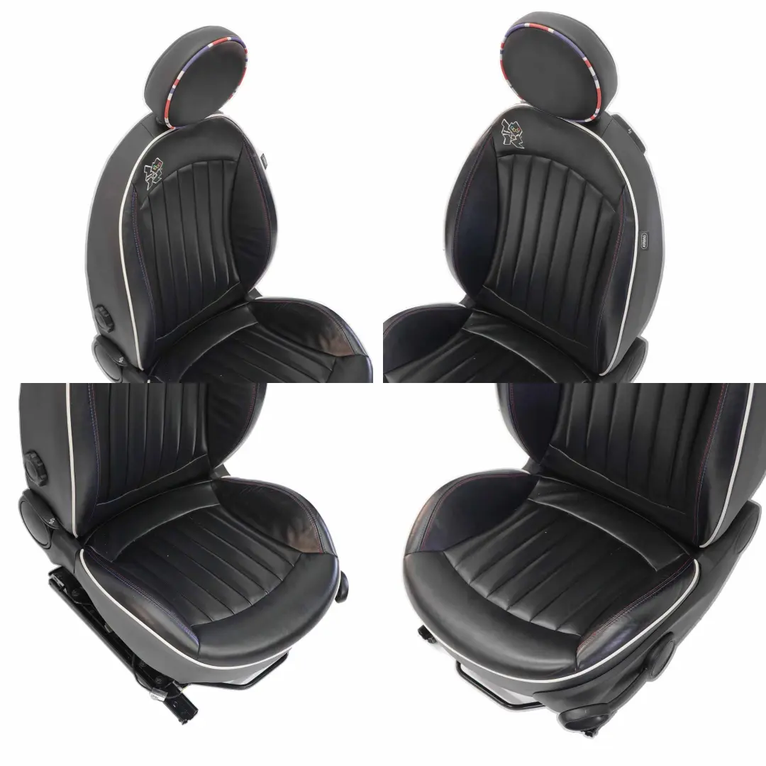 Seats Mini Cooper R56 Heated Sport Leather Seat Limited Edition London Olympic  - SKU R56 Seats Limited Edition Custom Heated - Part number R56 Seats Limited Edition Custom Heated