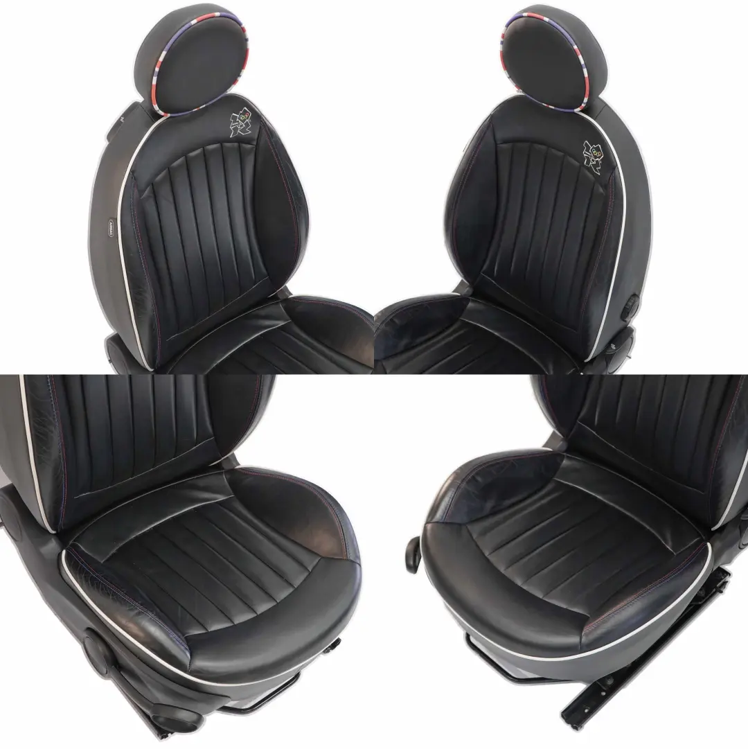 Seats Mini Cooper R56 Heated Sport Leather Seat Limited Edition London Olympic  - SKU R56 Seats Limited Edition Custom Heated - Part number R56 Seats Limited Edition Custom Heated