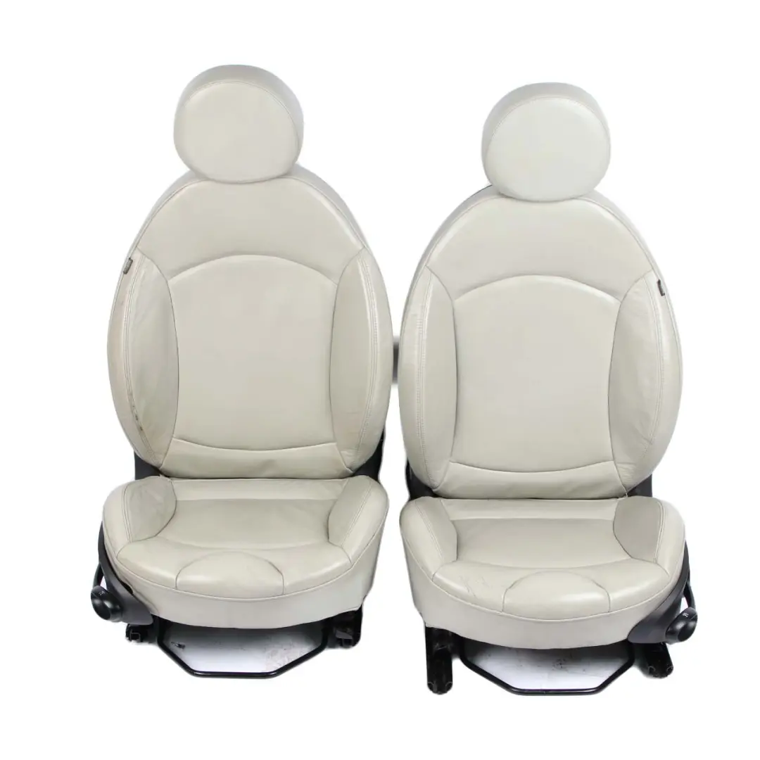 Set Sport Full Leather Grey Interior Seats Seat Front Rear to Mini Cooper One with Part number R56 Mini Cooper One Set Sport Full Leather Grey Interior Seats Seat Front Rear - SKU R56 Set Grey Leather Sport Seats - Part number R56