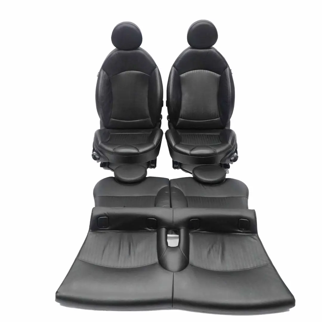 Heated Sport Full Leather Black Interior Seats Front Rear Seat to Mini Cooper with Part number R56 Mini Cooper Heated Sport Full Leather Black Interior Seats Front Rear Seat - SKU R56 Sports Full Leather Black Seats-2 - Part number R56