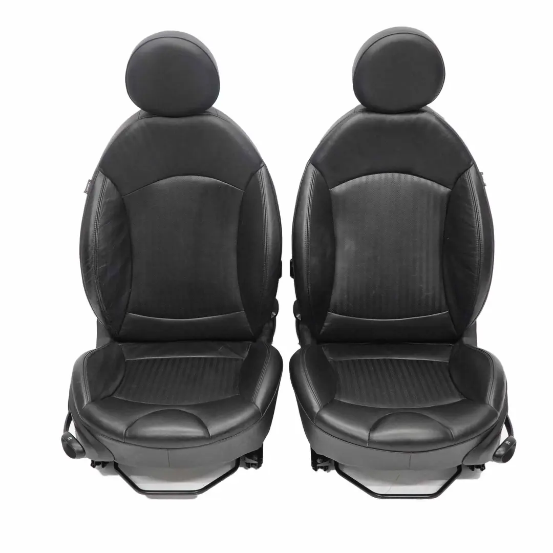 Heated Sport Full Leather Black Interior Seats Front Rear Seat Mini Cooper - SKU R56 Sports Full Leather Black Seats-2 - Part number R56