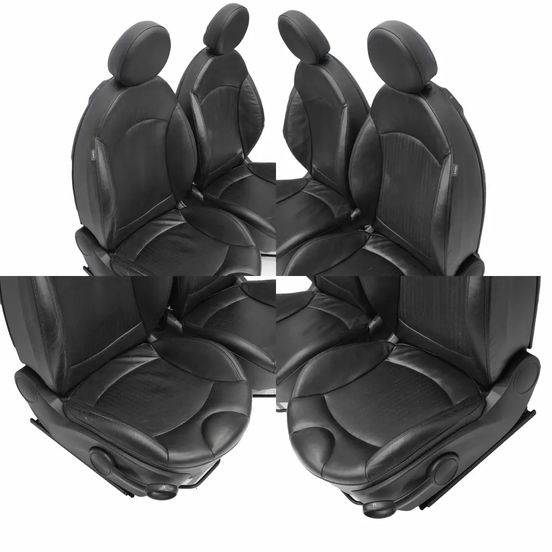 Mini Cooper Interiori Riscaldati Sedili Sportivi in Pelle Nera Ant. Post. - SKU R56 Sports Full Leather Black Seats-2 - Numero di parte R56