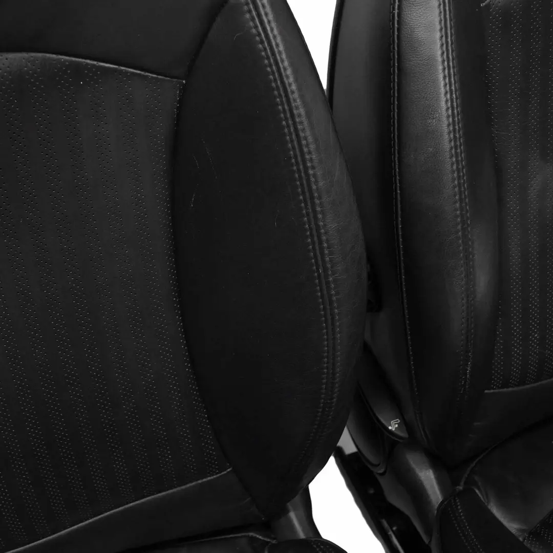 Mini Fotel Fotele Czarna Skóra Sport Grzane - SKU R56 Sports Full Leather Black Seats-2 - Numer Części R56
