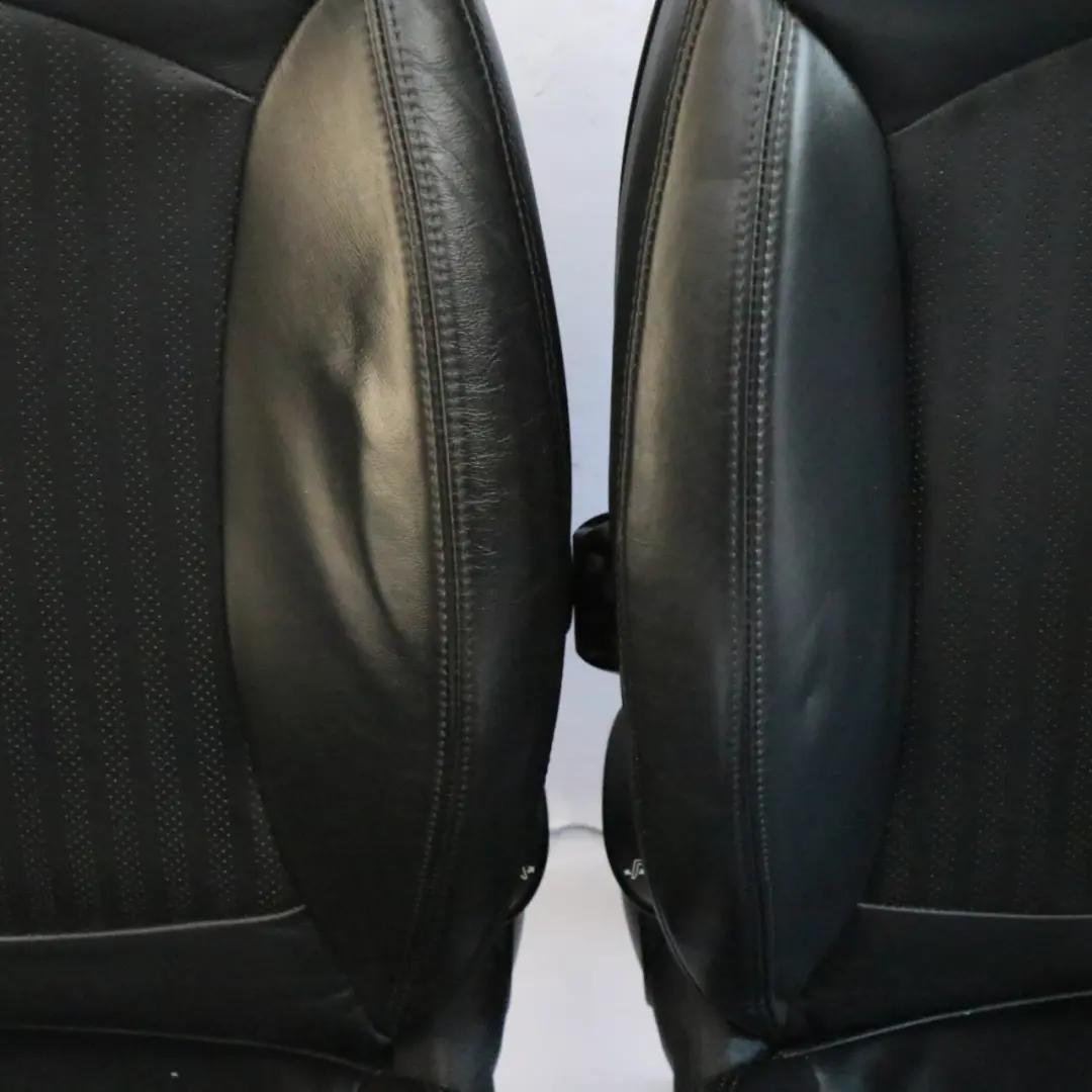 Mini Cooper R56 Sport Heated Full Black Leather Interior Seats Front Rear Seat - SKU R56 Sports Full Leather Black Seats - Part number R56 Sports Full Leather Black Seats
