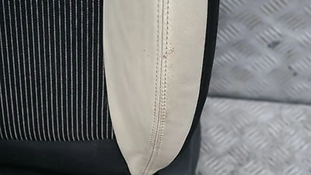 BMW Mini Cooper One Sports Half Leather Cream White Interior Seats Airbag - SKU R56 Sports Half Leather Cream White Seats - Part number R56