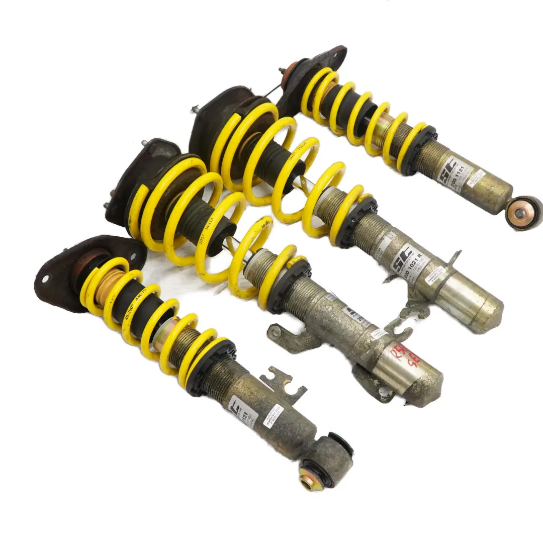 Suspensiones Eje Delantero Trasero Muelle Strut Coilovers Set para Mini R56 Cooper ST con número de pieza 200 1021 Mini R56 Cooper ST Suspensiones Eje Delantero Trasero Muelle Strut Coilovers Set - SKU R56 ST Suspensions Set - Número de pieza 200 1021