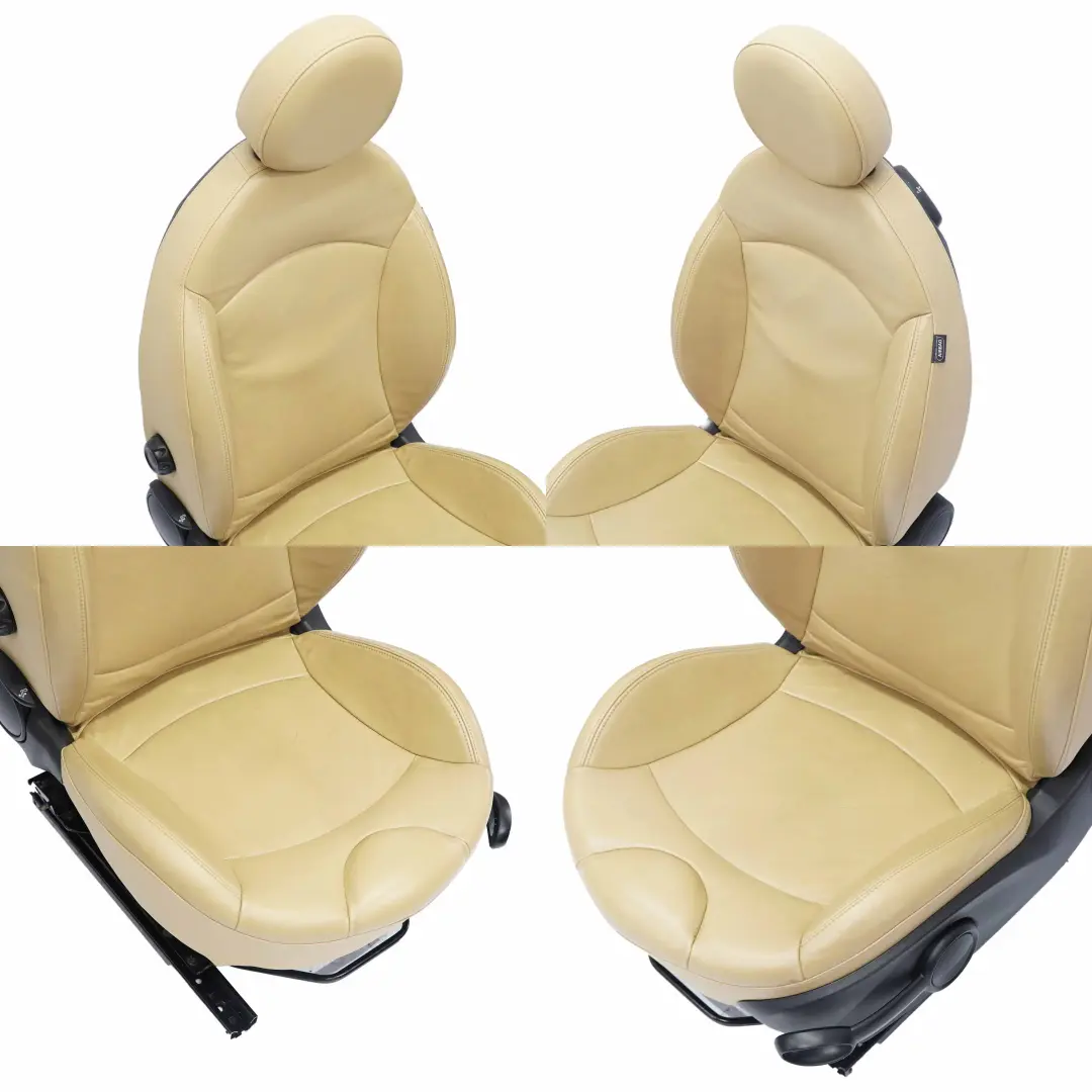  Ledersitze Mini Cooper One R57 Cabrio Sport Gravity Toskanabeige Sitz Set - SKU R57 Cabrio Seats Sport Beige Leather (T6E4) - Teilenummer R57 Cabrio Seats Sport Beige Leather (T6E4)