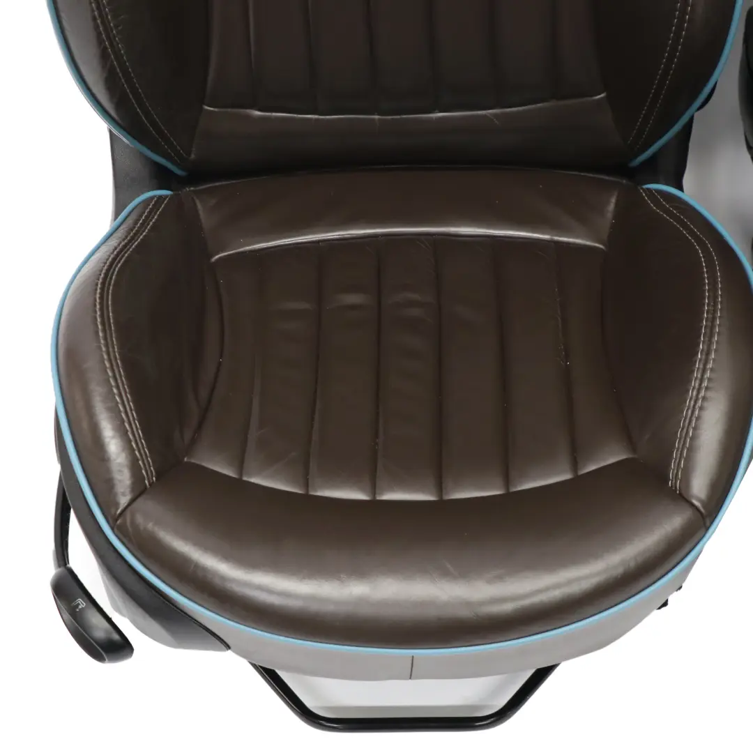 Mini R57 Convertible Leather Seats Heated Sport Lounge Dark Truffle Seat Set - SKU R57 Sport Leather Lounge - Part number R57 Sport Leather Lounge