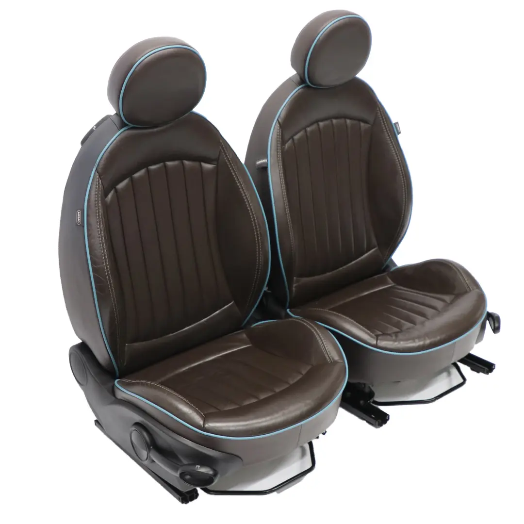 Mini R57 Cabrio Leder sitze beheizt Sport Lounge Dark Truffle Sitz satz - SKU R57 Sport Leather Lounge - Teilenummer R57 Sport Leather Lounge