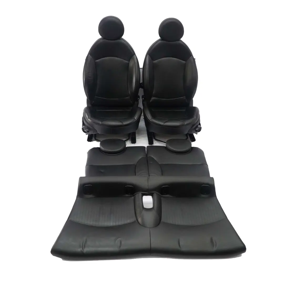 Mini Cooper Cabrio Heated Sport Full Leather Black Seats Seat Front Rear - SKU R57 Sports Full Leather Black Seats - Part number R57