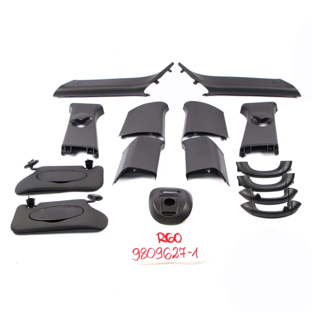  Pillar Set Mini R60 Countryman Interior Trims Panels Covers Black Sun Visors - SKU R60 Pillar Set - Part number R60 Pillar Set