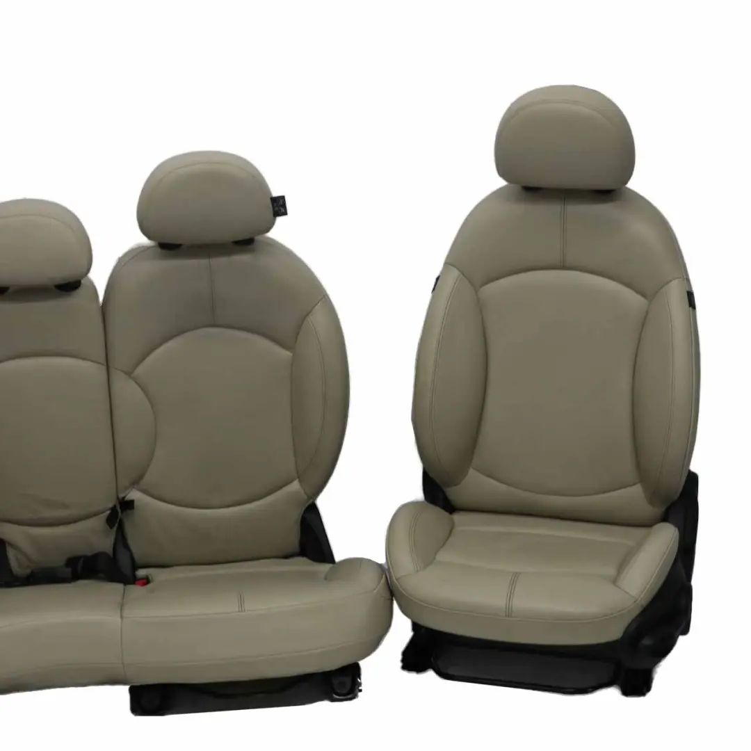 Heated Seats Mini Cooper Countryman Sport Polar Beige Leather Interior Seat to with Part number R60 Heated Seats Mini Cooper Countryman Sport Polar Beige Leather Interior Seat - SKU R60 Sport Beige Leather Seats (T6GW) - Part number R60