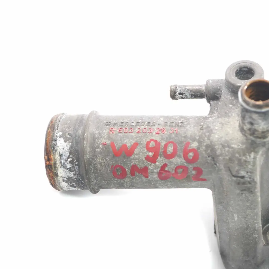 Mercedes W906 OM602 Motore Flangia di raffreddamento Tubo flessibile - SKU R6032032631 - Numero di parte R6032032631