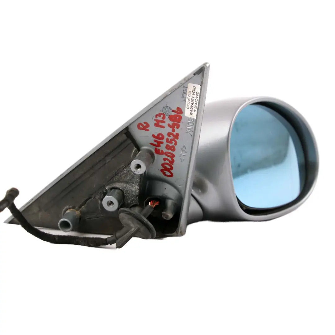 Wing Mirror Door BMW E46 M3 Heated Right O/S Silbergrau Grey Metallic A08 to with Part number 0020852 Wing Mirror Door BMW E46 M3 Heated Right O/S Silbergrau Grey Metallic A08 - SKU rhd-0020852-SBG - Part number 0020852