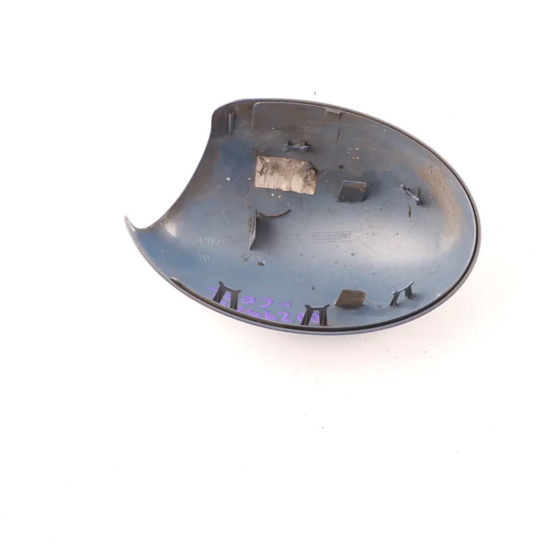 Wing Mirror Cover Mini R50 R53 Door Left N/S Outside Cool Blue Metallic A27 to with Part number 0029988 Wing Mirror Cover Mini R50 R53 Door Left N/S Outside Cool Blue Metallic A27 - SKU rhd-0029988-COOL - Part number 0029988