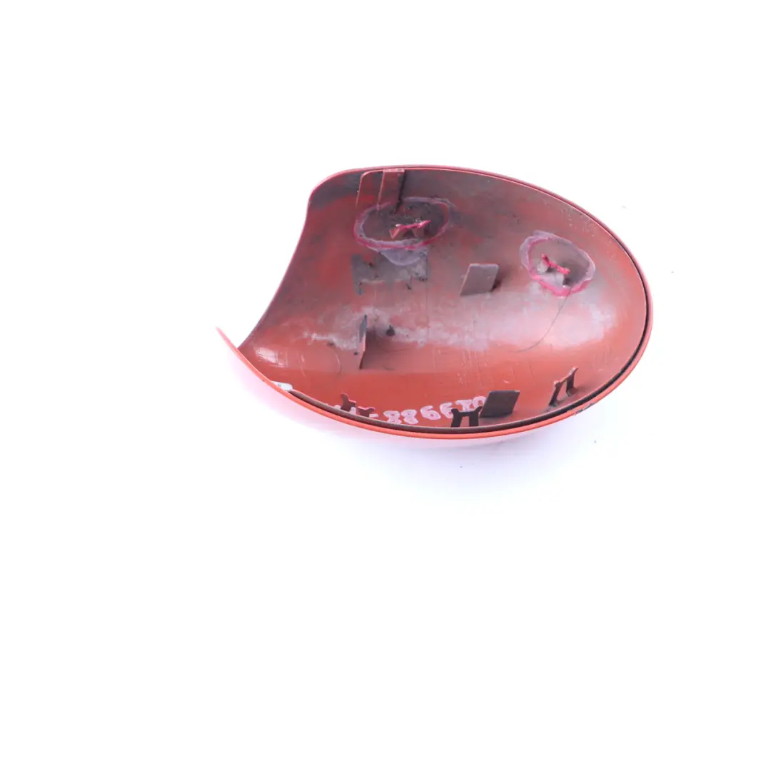 Wing Mirror Cover Mini R50 R53 Cap Housing Left N/S Hot Orange Metallic - A26 to with Part number 0029988 Wing Mirror Cover Mini R50 R53 Cap Housing Left N/S Hot Orange Metallic - A26 - SKU rhd-0029988-HOT - Part number 0029988