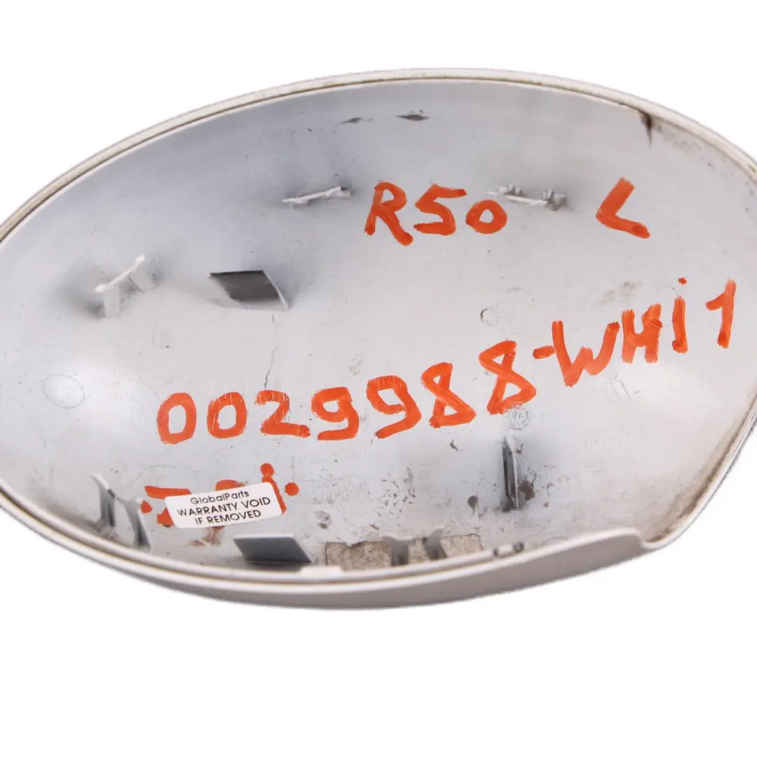  Wing Mirror Cover Mini Cooper One R50 R52 R53 Cap Casing Left N/S White - SKU rhd-0029988-WHI1 - Part number 0029988