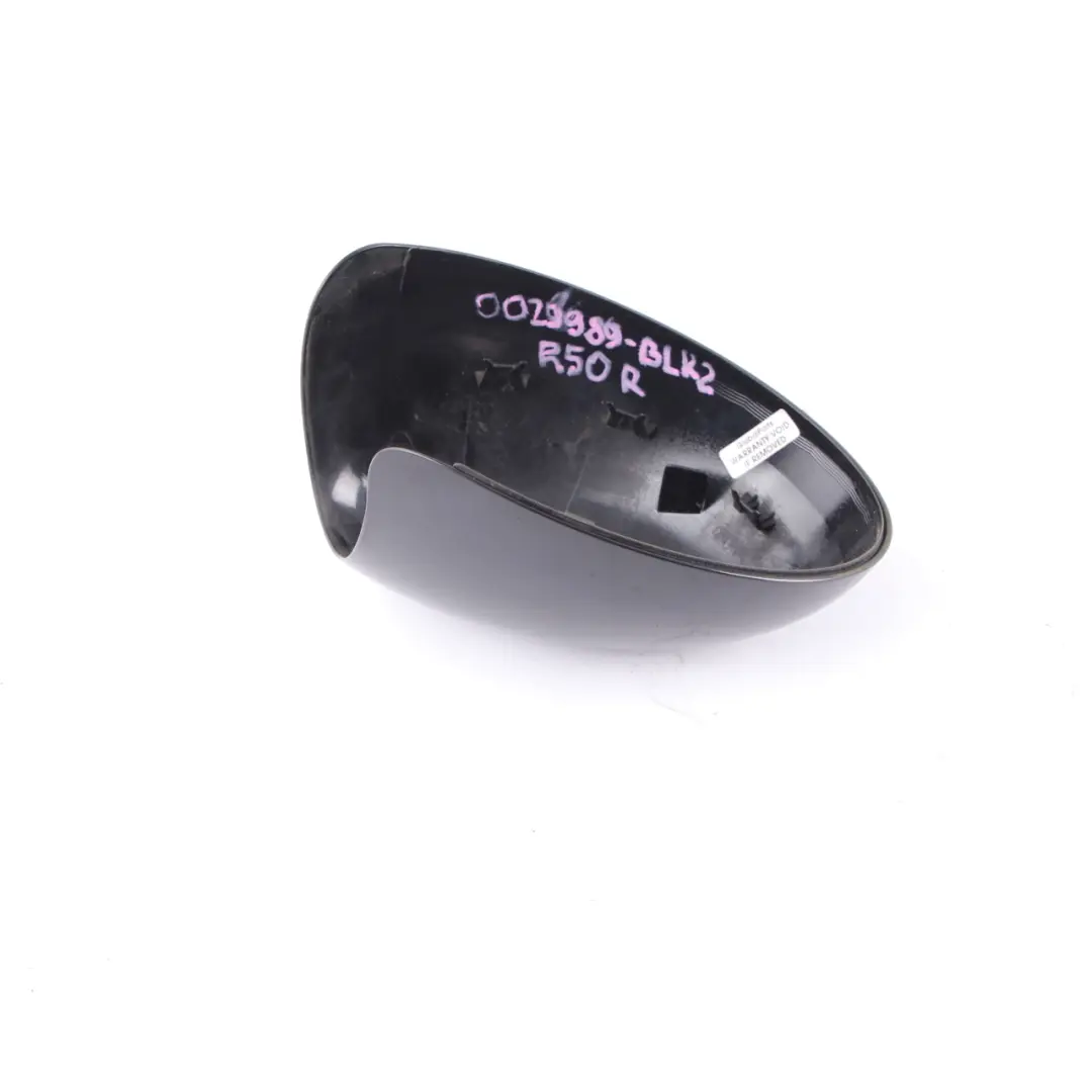 Wing Mirror Mini Cooper R50 R53 2 Cover Cap Casing Right O/S Door Black to with Part number 0029989 Wing Mirror Mini Cooper R50 R53 2 Cover Cap Casing Right O/S Door Black - SKU rhd-0029989-BLK2 - Part number 0029989