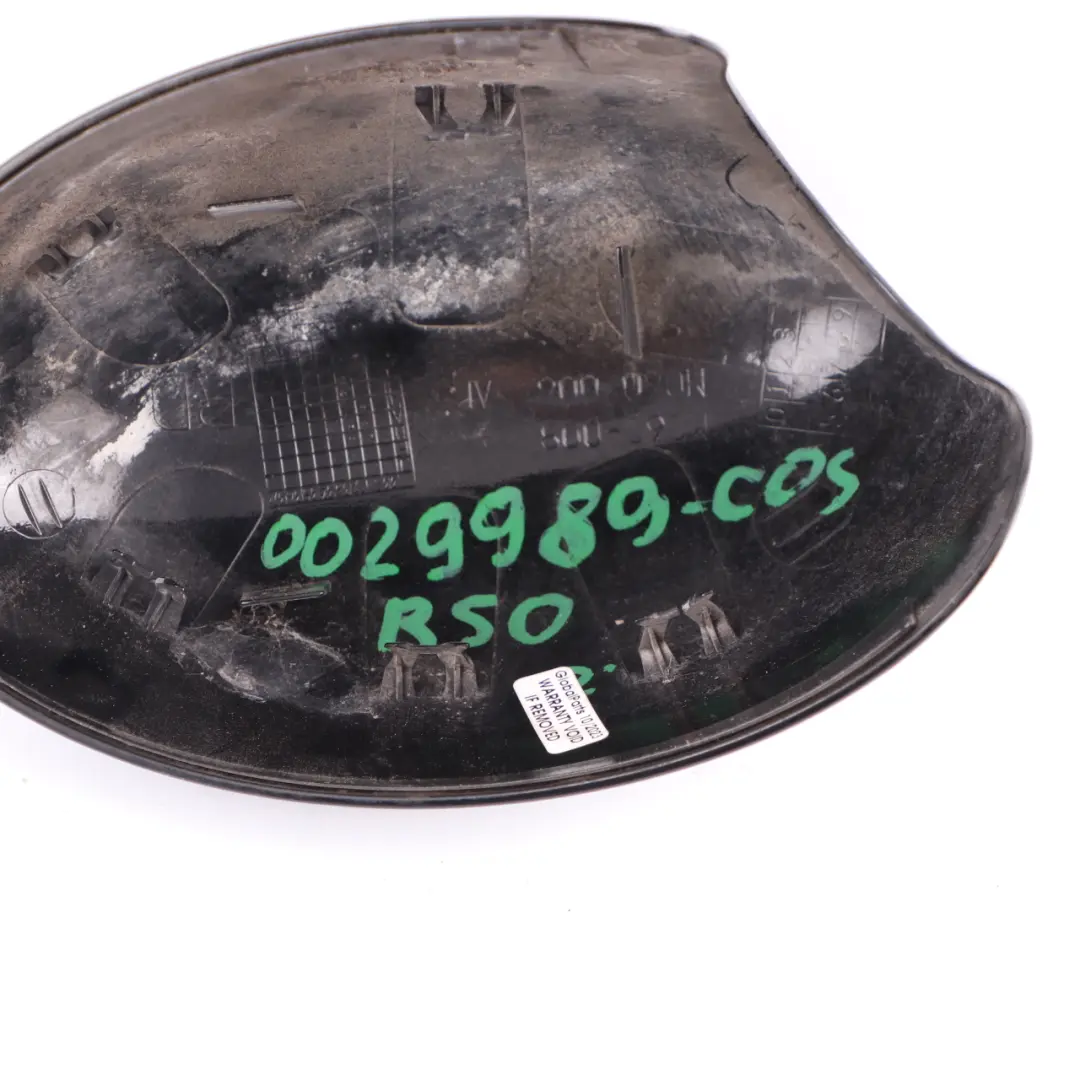 Wing Mirror Cover Mini R50 R53 Cap Housing Right O/S Cosmos Black Metallic - 303 to with Part number 0029989 Wing Mirror Cover Mini R50 R53 Cap Housing Right O/S Cosmos Black Metallic - 303 - SKU rhd-0029989-COS - Part number 0029989