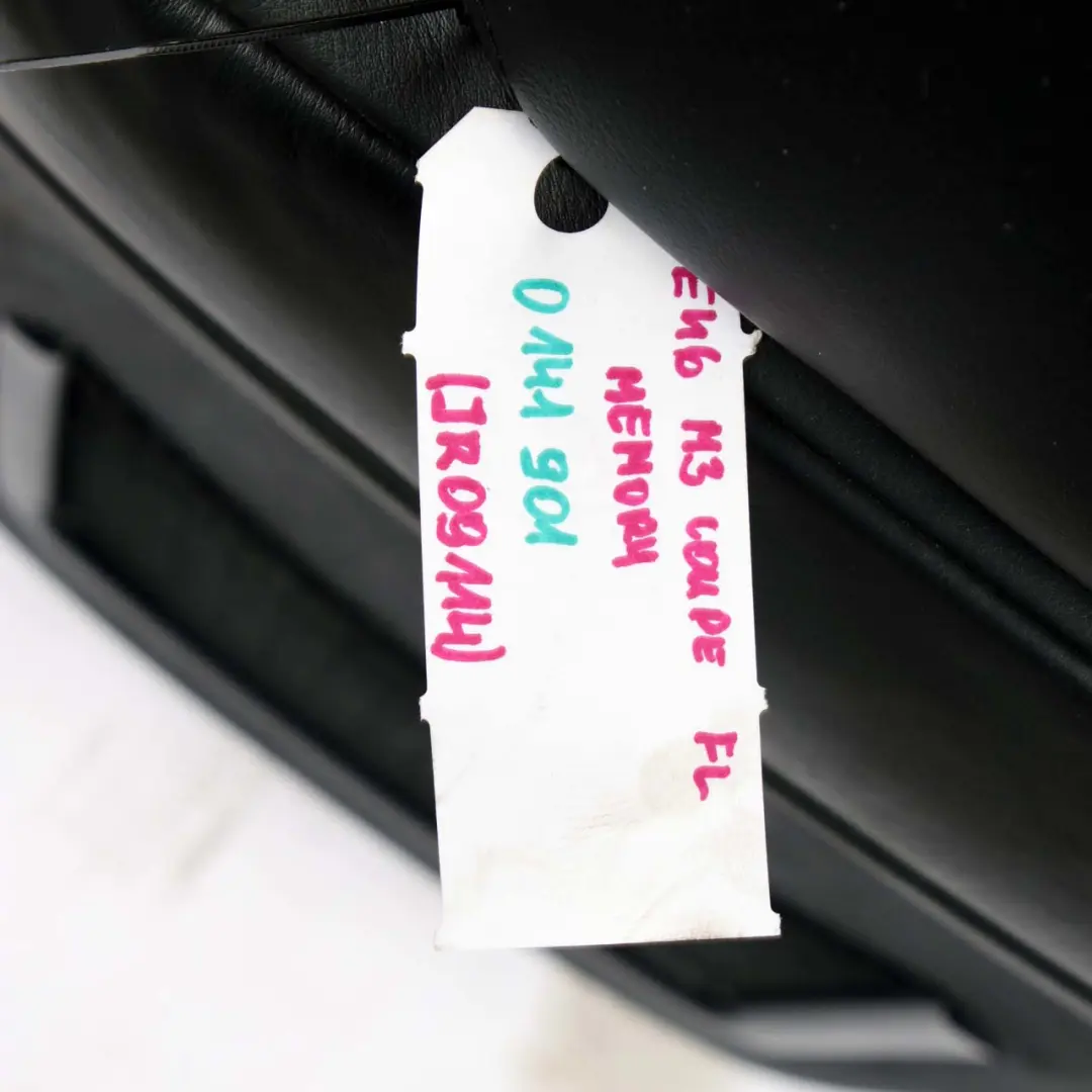 Leather Walknappa Front Left N/S Seat Memory to BMW E46 M3 Coupe Sport Black with Part number 0141901 BMW E46 M3 Coupe Sport Black Leather Walknappa Front Left N/S Seat Memory - SKU rhd-0141901 - Part number 0141901