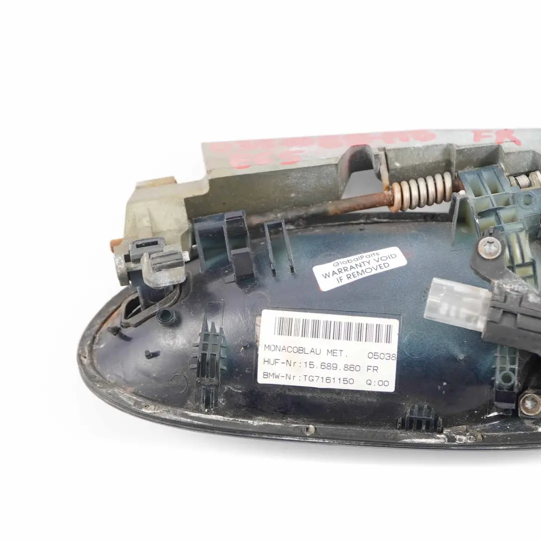 BMW 7 Series E65 Front Right Grab Handle Door Opener O/S Monacoblau Blue A35 - SKU rhd-0391088-MB - Part number 0391088