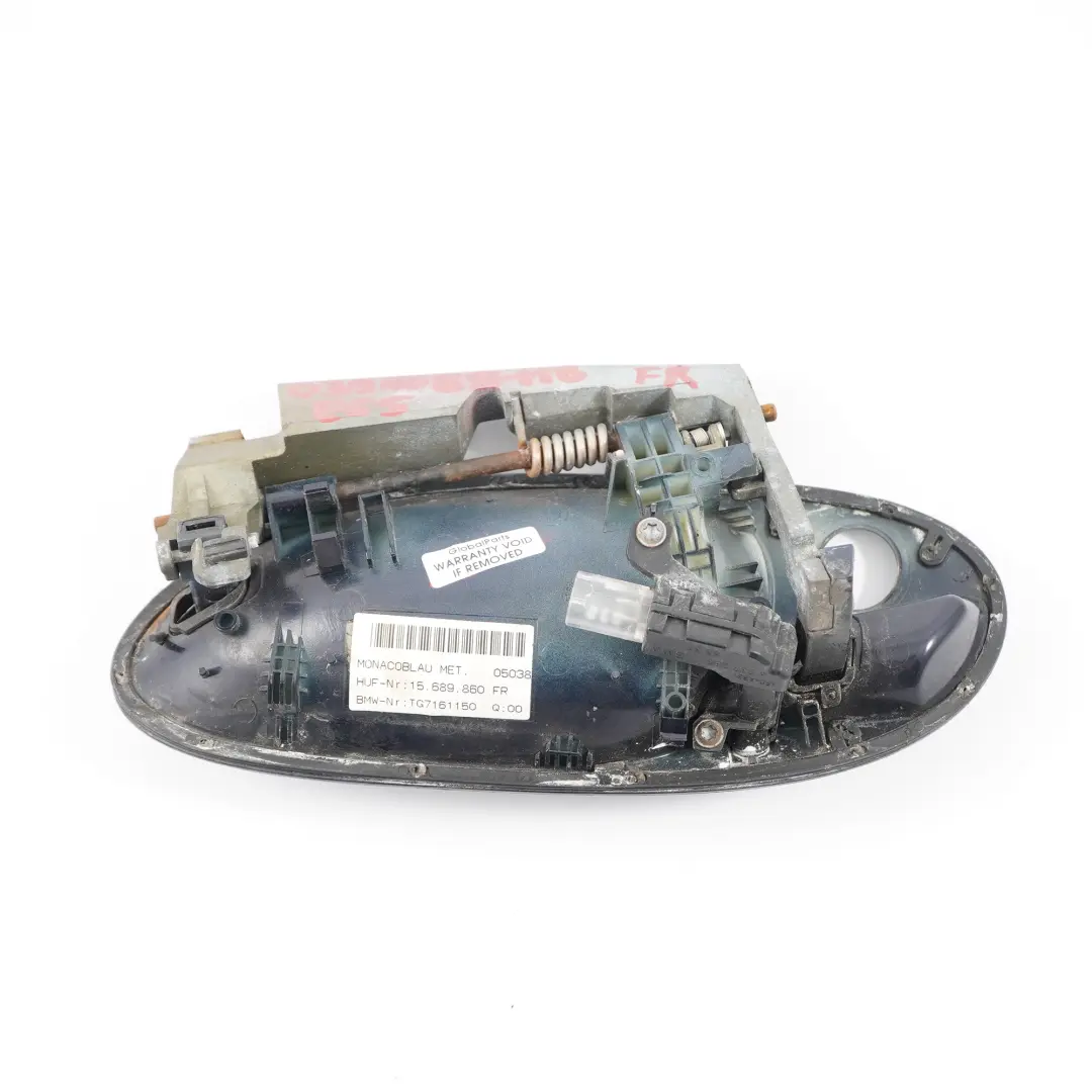 BMW 7 Series E65 Front Right Grab Handle Door Opener O/S Monacoblau Blue A35 - SKU rhd-0391088-MB - Part number 0391088