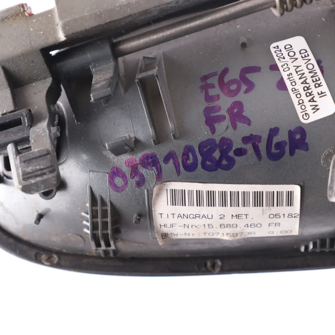 Front Right O/S Grab Handle Door Opener Titan Grey - A36 to BMW E65 with Part number 0391088 BMW E65 Front Right O/S Grab Handle Door Opener Titan Grey - A36 - SKU rhd-0391088-TGR - Part number 0391088