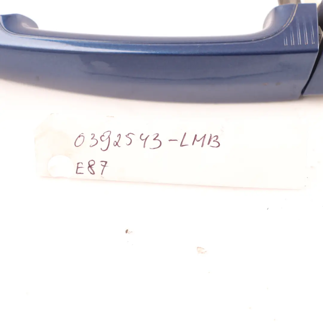 Door Handle BMW E81 E87 Front Left N/S Grab Comfort Access Le Mans Blau Blue 381 to with Part number 0392543 Door Handle BMW E81 E87 Front Left N/S Grab Comfort Access Le Mans Blau Blue 381 - SKU rhd-0392543-LMB1 - Part number 0392543