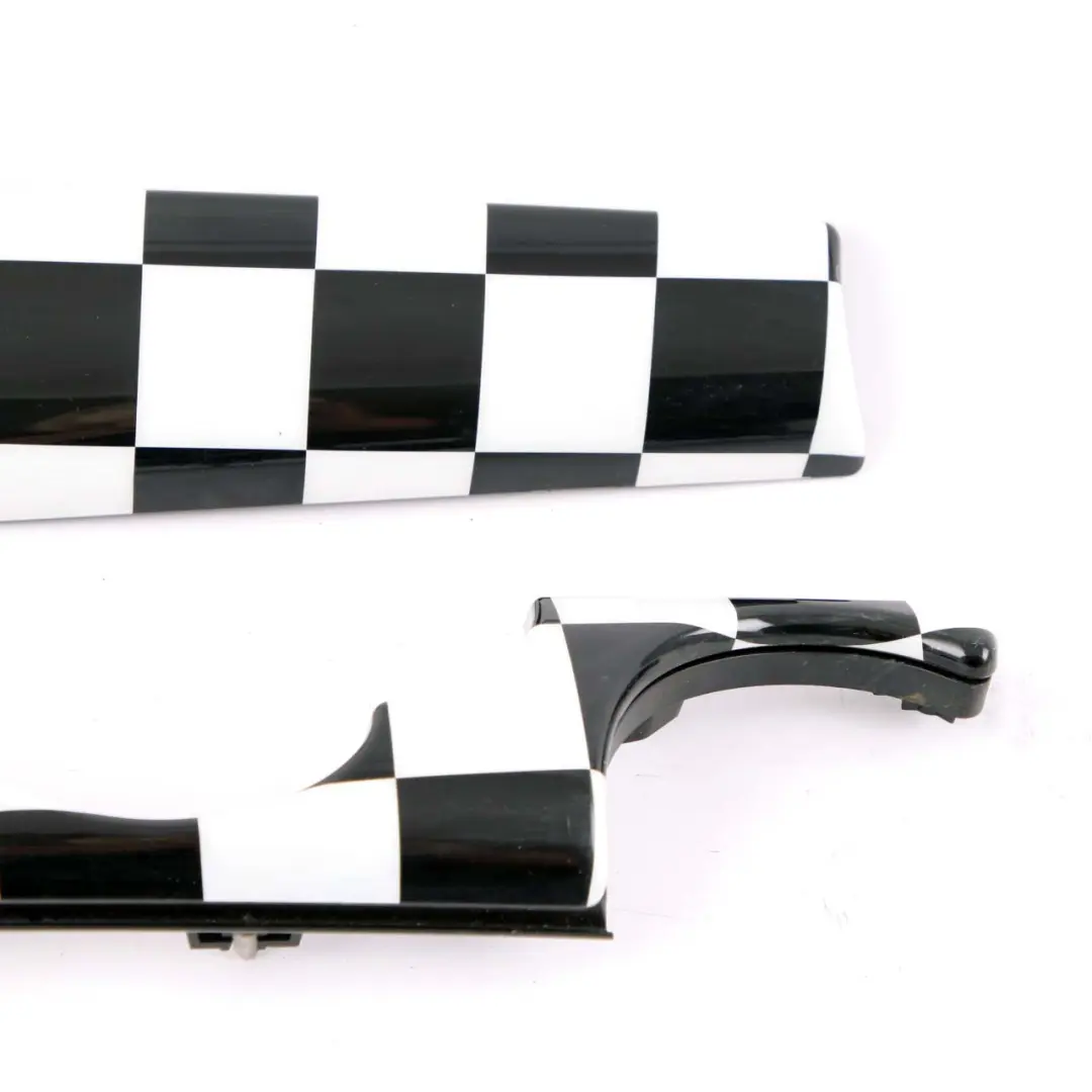 Panel Mini Cooper R55 R56 R57 Dashboard Trim Cover Set Checkered Flag to Dash with Part number 0420967 Dash Panel Mini Cooper R55 R56 R57 Dashboard Trim Cover Set Checkered Flag - SKU rhd-0420967 - Part number 0420967
