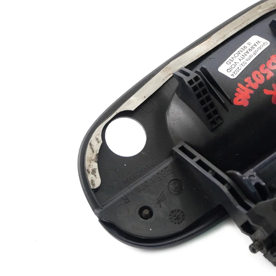 Grab Handle Door Opener Right O/S Outside Monacoblau Blue - A35 to BMW Z4 E85 with Part number 0435502 BMW Z4 E85 Grab Handle Door Opener Right O/S Outside Monacoblau Blue - A35 - SKU rhd-0435502-MB - Part number 0435502