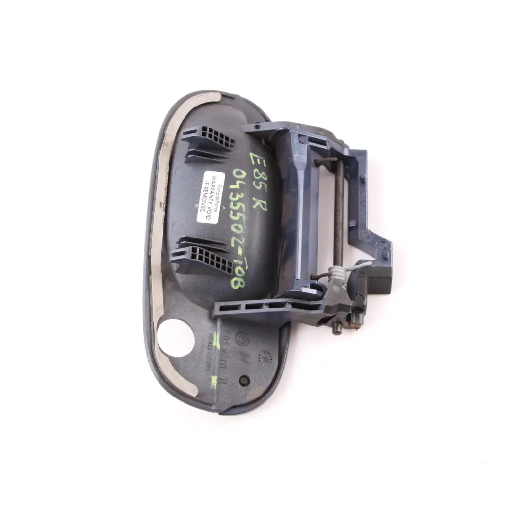  Grab Handle BMW Z4 E85 Cabrio Outer Door Opener Right O/S Toledoblau Toledo Blue - SKU rhd-0435502-TDB - Part number 0435502