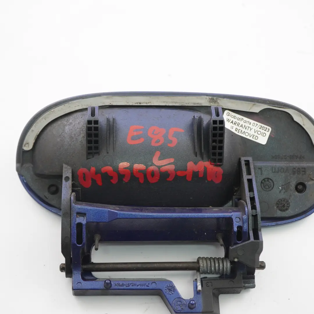 BMW Z4 E85 Outer Door Opener Left N/S Grab Handle Montegoblau Montego Blue A51 - SKU rhd-0435503-MTB - Part number 0435503