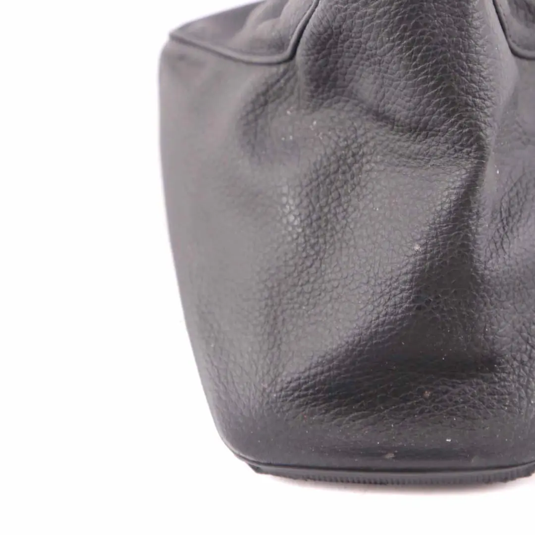 BMW E90 E91 E92 Gear Shift Lever Knob Gaiter Leather Black Cover Trim - SKU rhd-0435849 - Part number 0435849