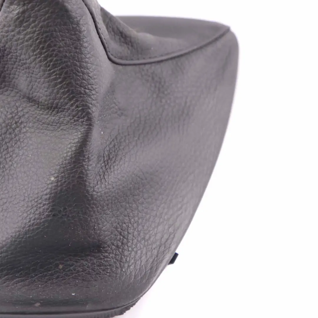 Shift Lever Knob Gaiter Leather Black Cover Trim to BMW E90 E91 E92 Gear with Part number 0435849 BMW E90 E91 E92 Gear Shift Lever Knob Gaiter Leather Black Cover Trim - SKU rhd-0435849 - Part number 0435849