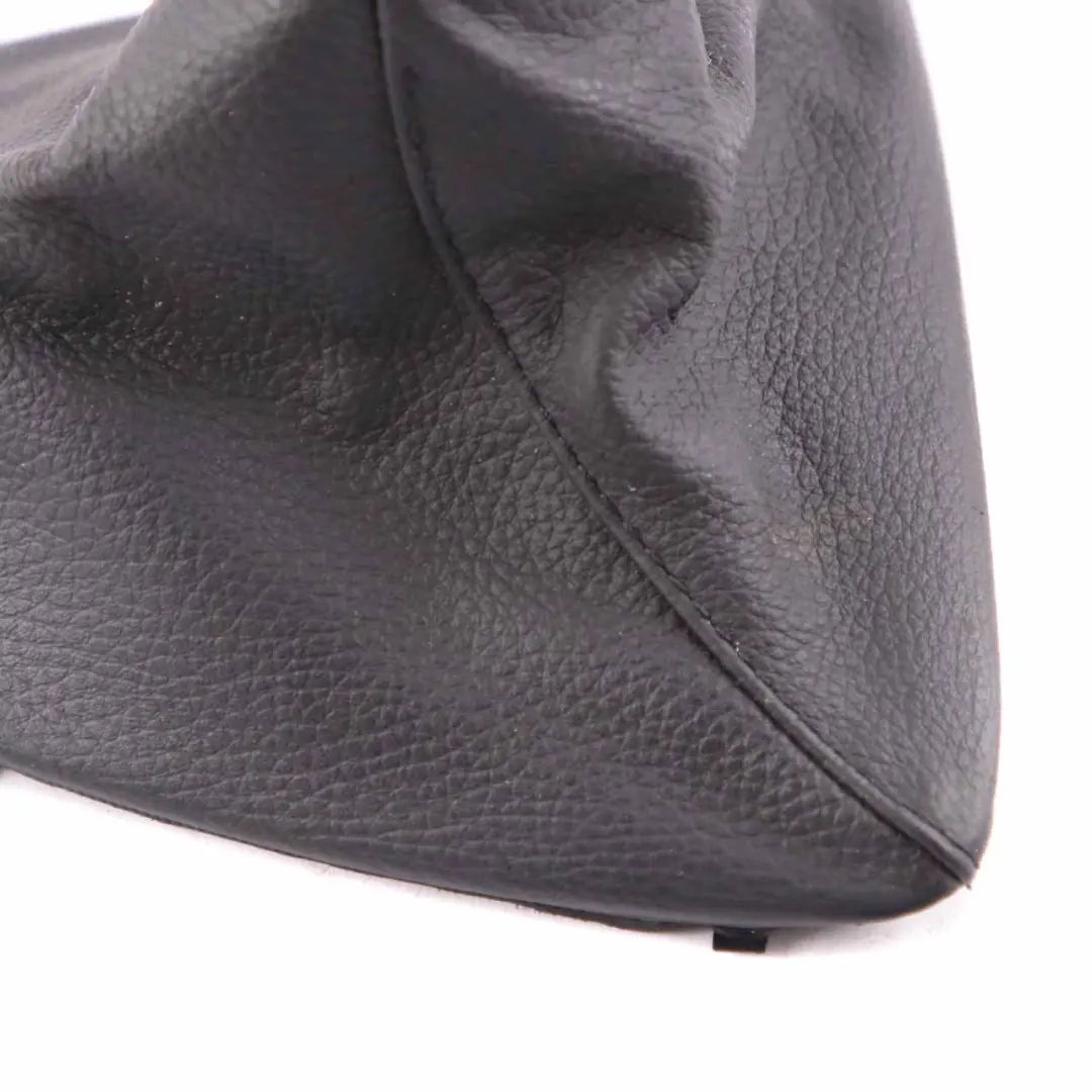 BMW E90 E91 E92 Gear Shift Lever Knob Gaiter Leather Black Cover Trim - SKU rhd-0435849 - Part number 0435849