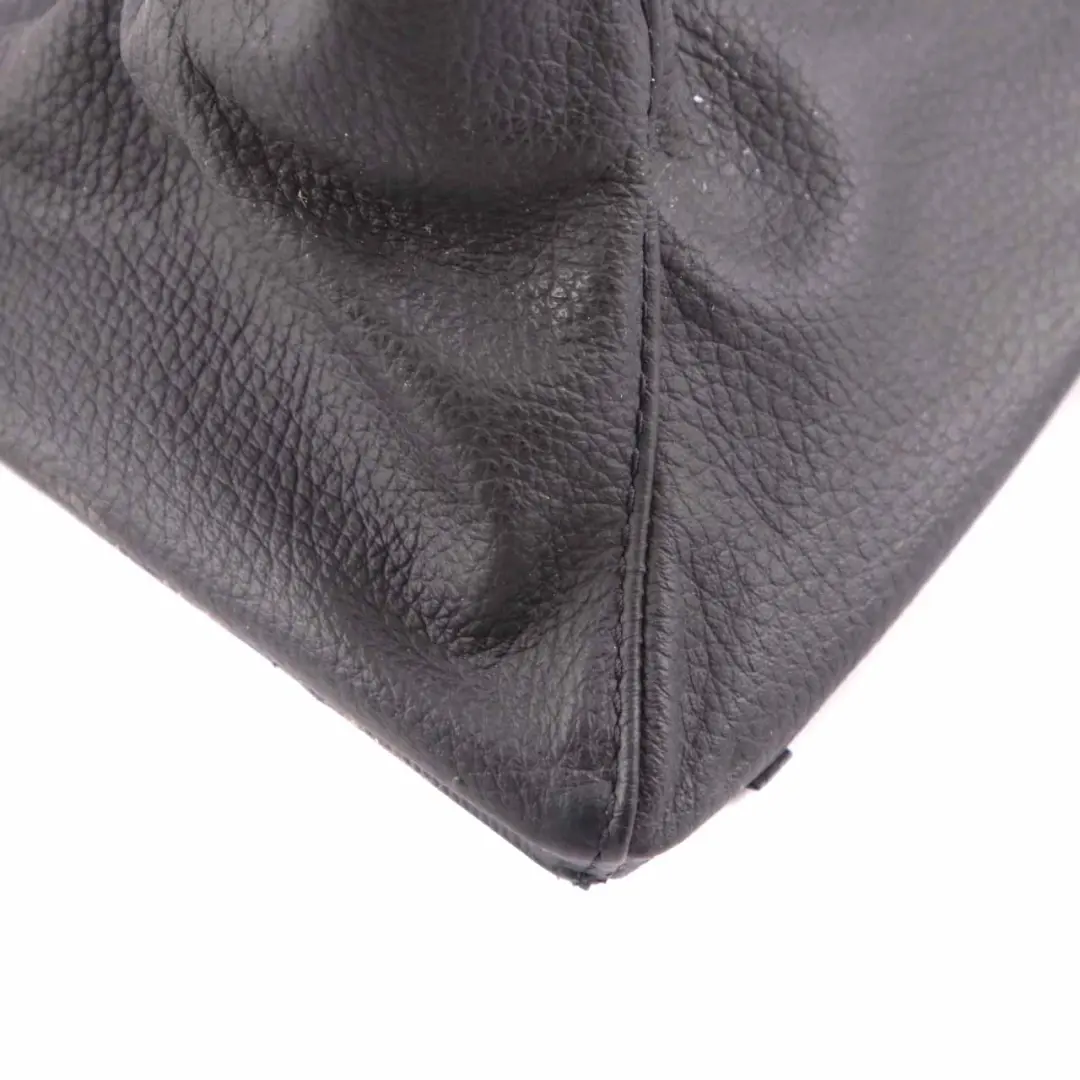 BMW E90 E91 E92 Gear Shift Lever Knob Gaiter Leather Black Cover Trim - SKU rhd-0435849 - Part number 0435849
