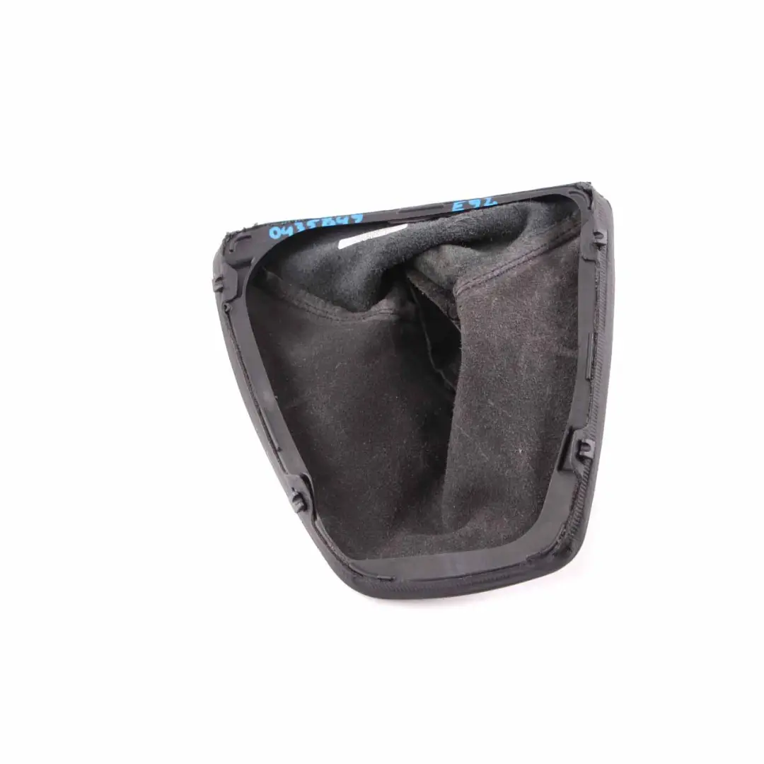 BMW E90 E91 E92 Gear Shift Lever Knob Gaiter Leather Black Cover Trim - SKU rhd-0435849 - Part number 0435849