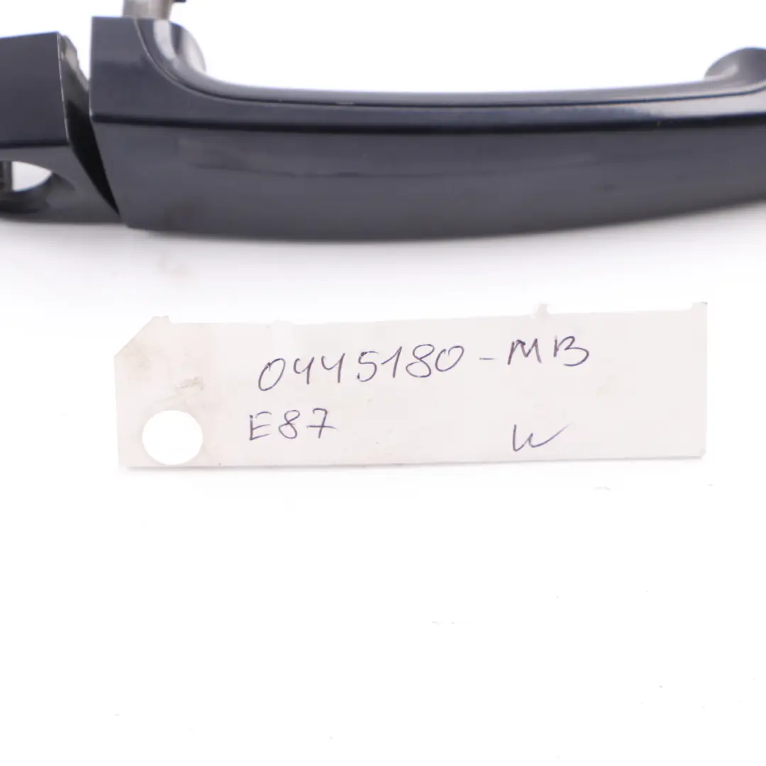  Door Handle BMW E81 E82 E87 Front Right Grab O/S Outside Monacoblau Blue A35 - SKU rhd-0445180-MB - Part number 0445180