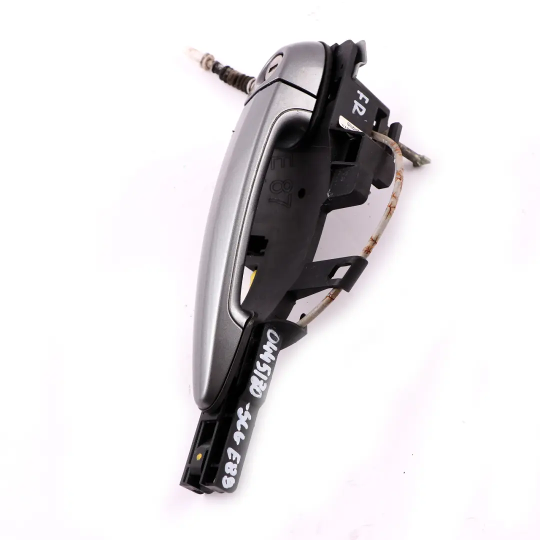 BMW E81 E82 E87 E88 Right Door Grab Handle Carrier O/S Spacegrau Space Grey A52 - SKU rhd-0445180-SCG - Part number 0445180